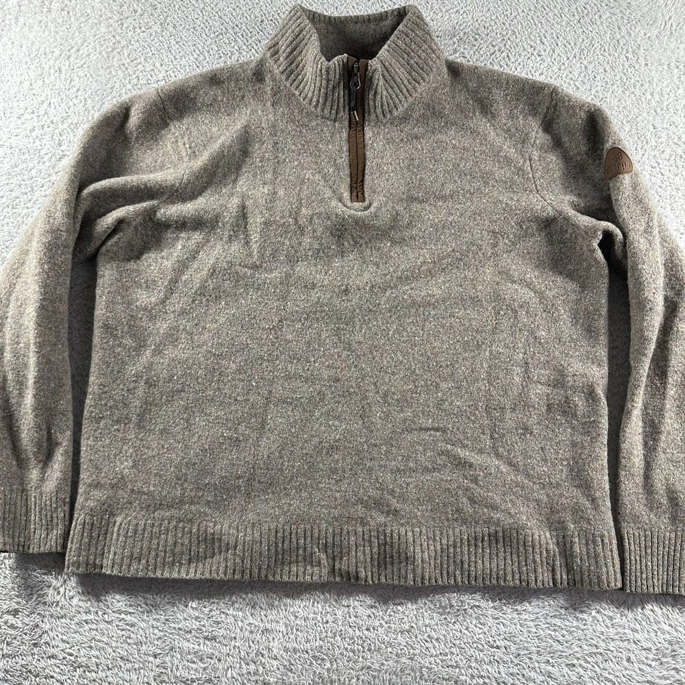 Sherpa Adventure Gear‎ Merino Wool Sweater Mens XL 1/4 Zip Wool Hiking Outdoors